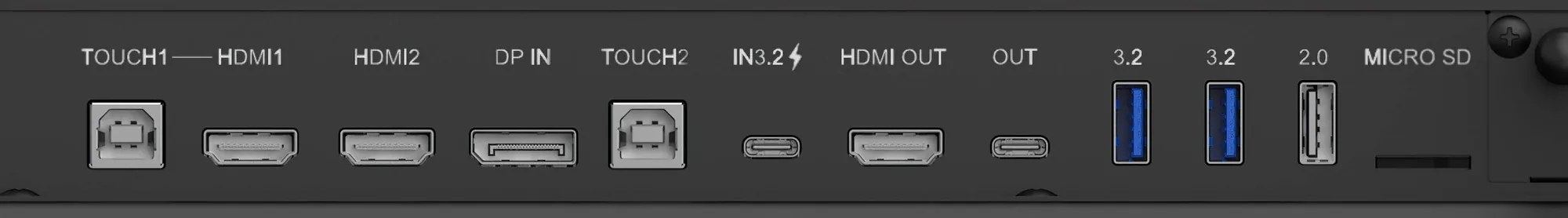 Złącza monitora interaktywnego iiyama ProLite TE6515A-B2AG 65 cali